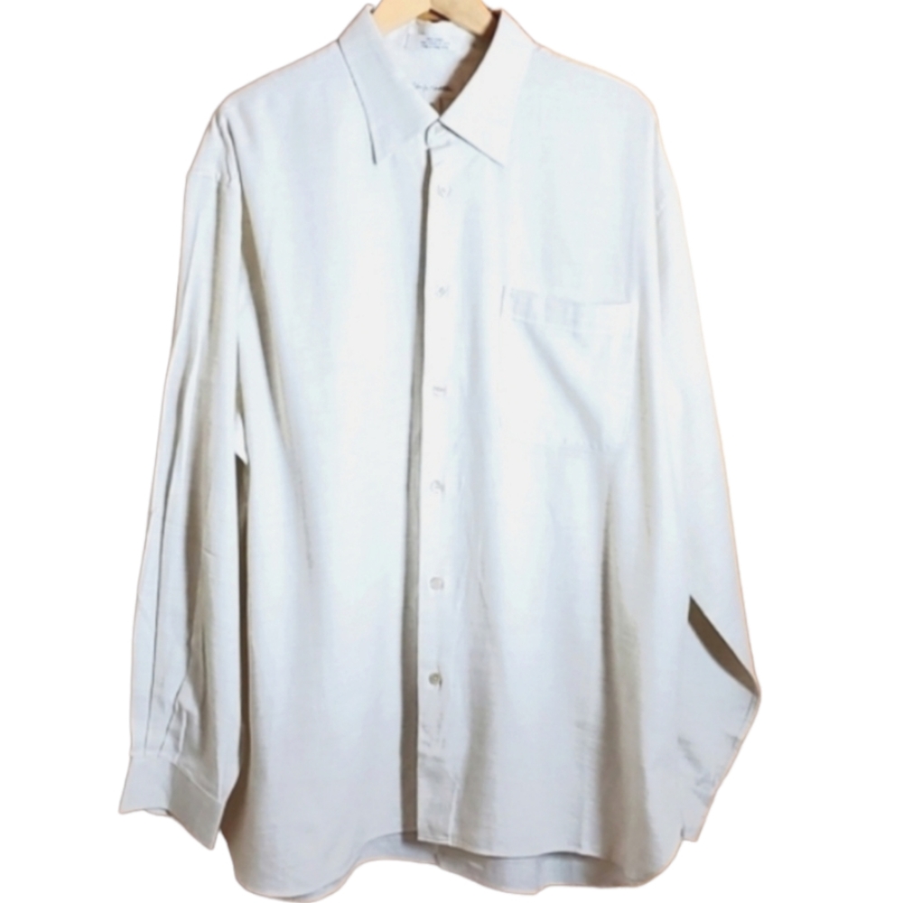 JOHN W NORSTROM XL CREAM ITALIAN LONGSLEEVE BUTTON DOWN